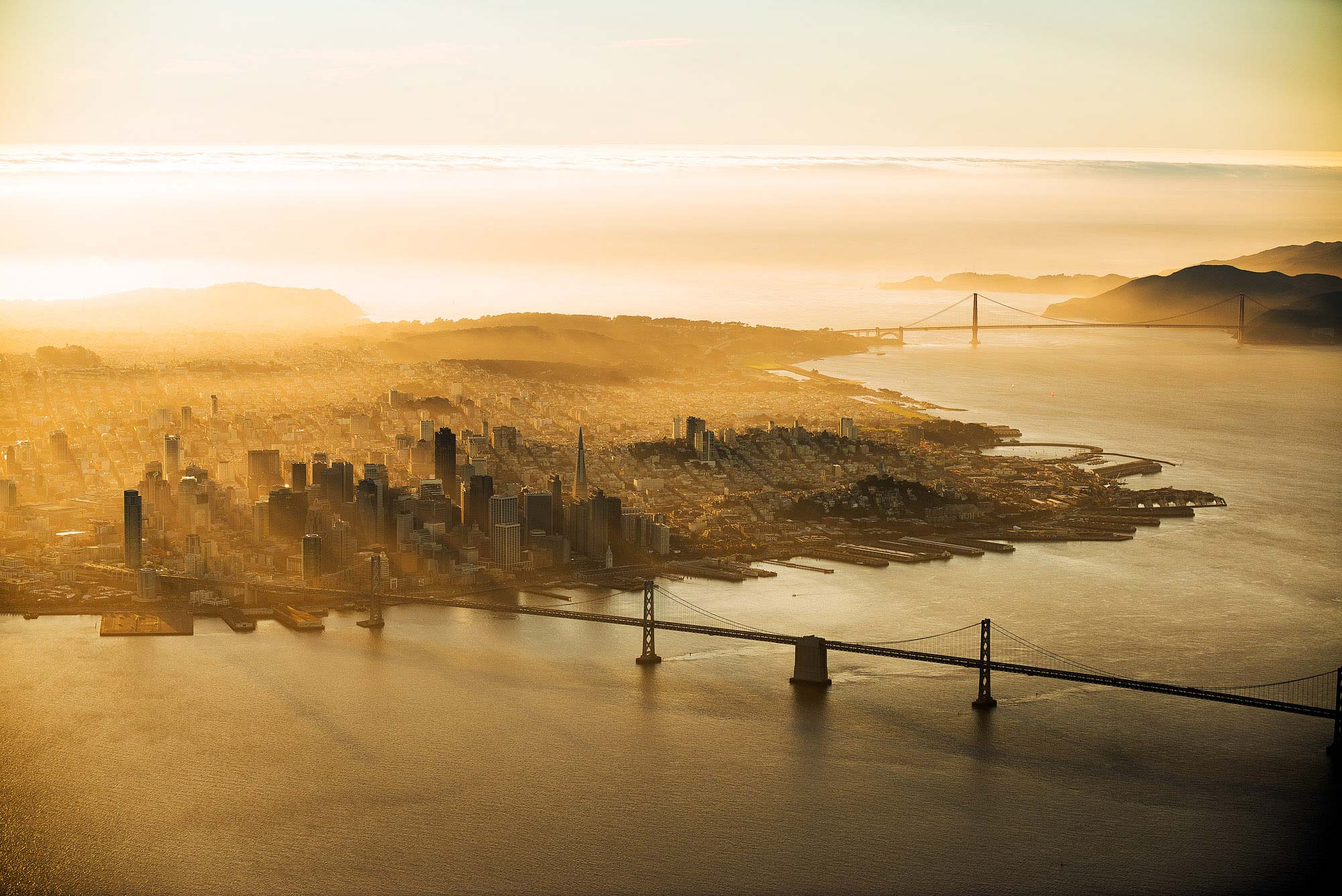 San Francisco Twilight Aerial